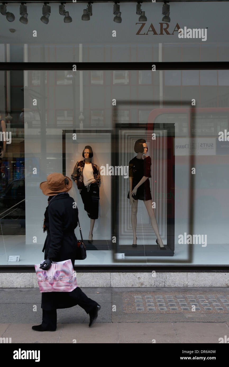 Zara store at Oxford street in London Britain 14 March. Zara owner