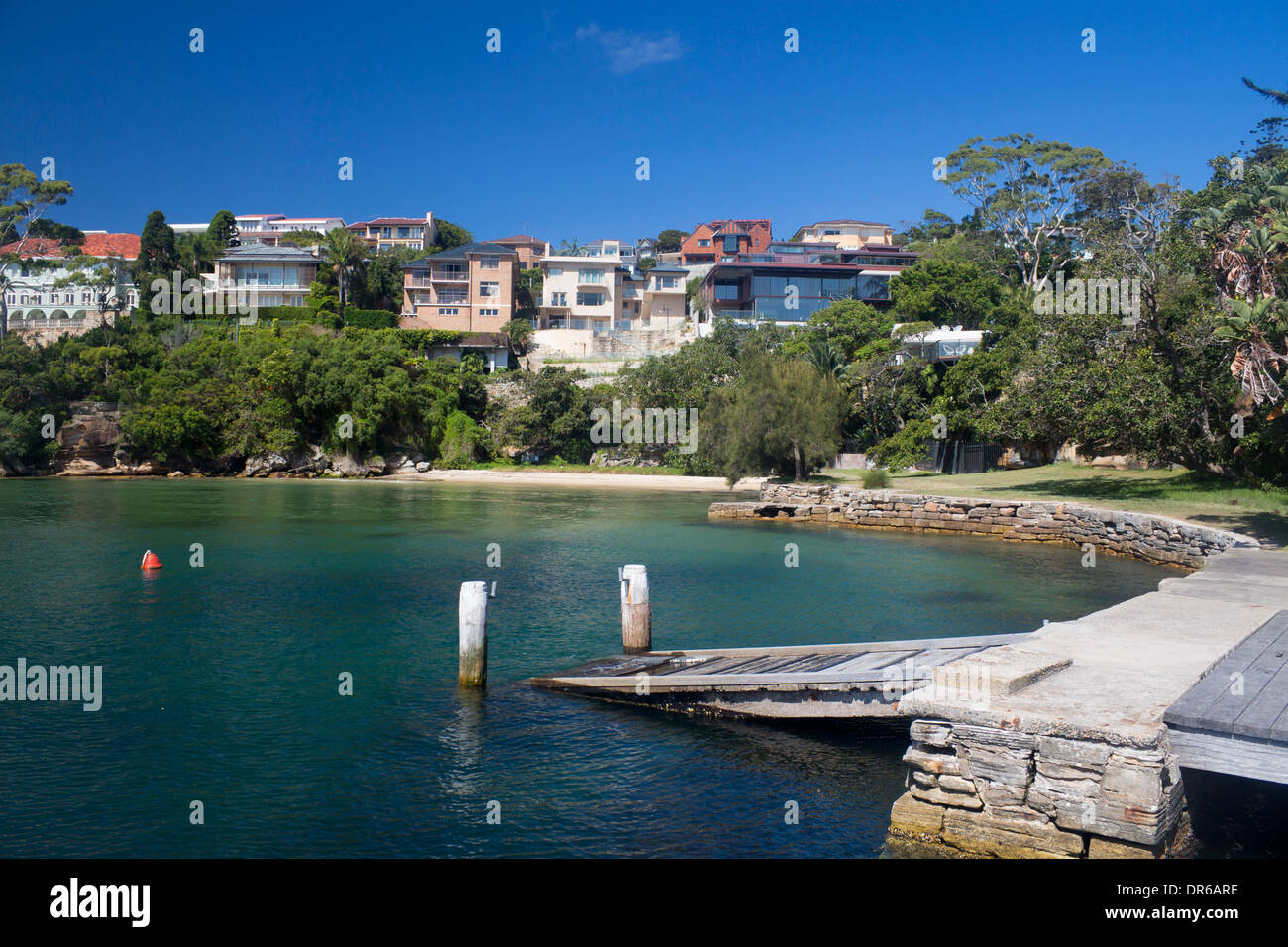 Hermit Beach or Hermit Bay Hermitage Foreshore Walk Vaucluse Eastern Suburbs Sydney New South Wales NSW Australia Stock Photo