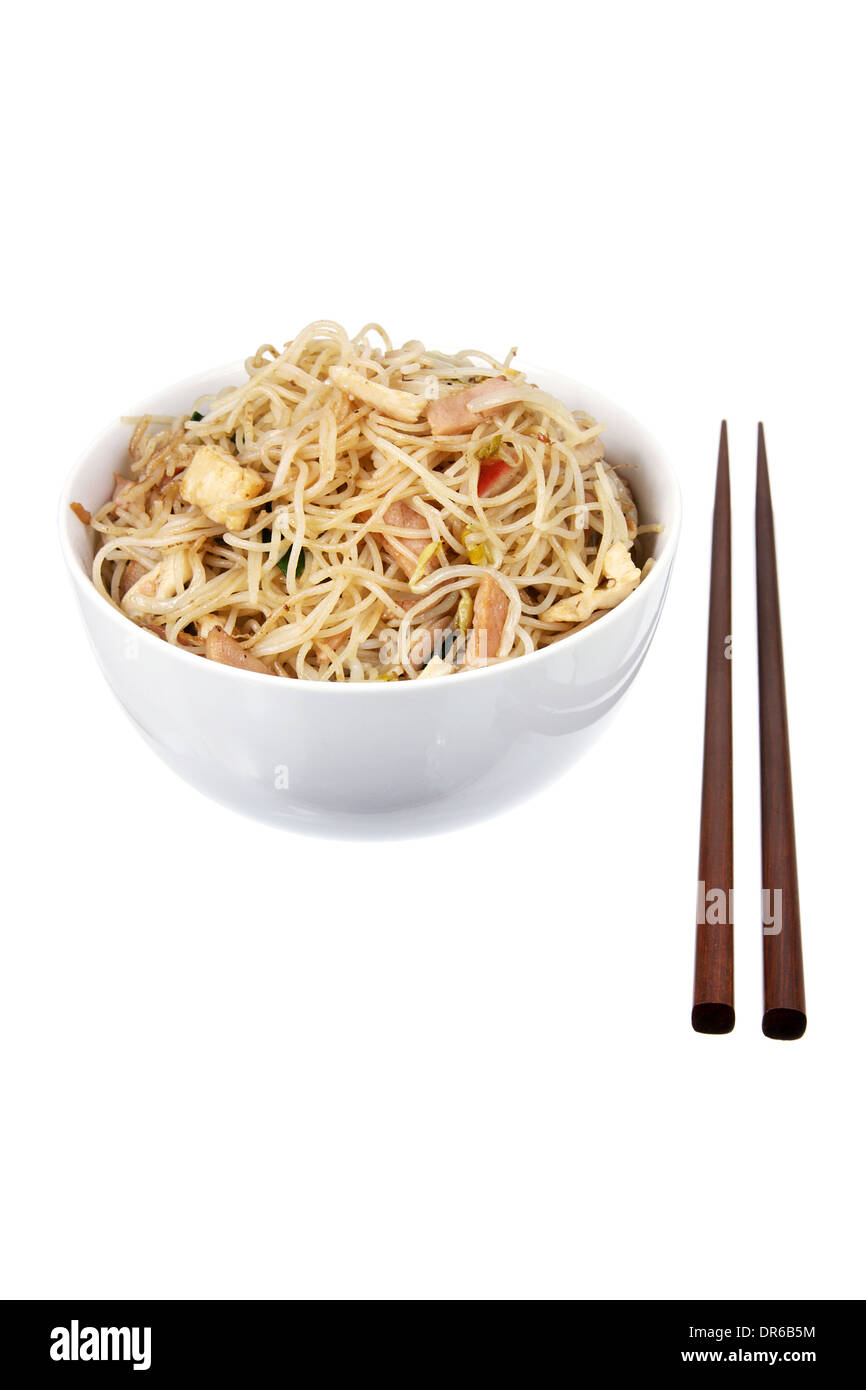 Fried Rice Noodles Stock Photo Alamy