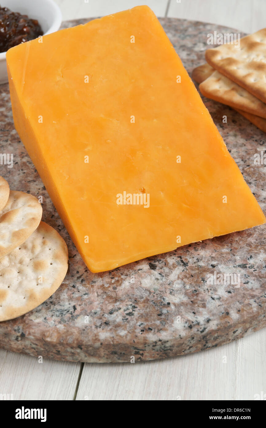 Red Leicester a traditional British cheese Stock Photo Alamy