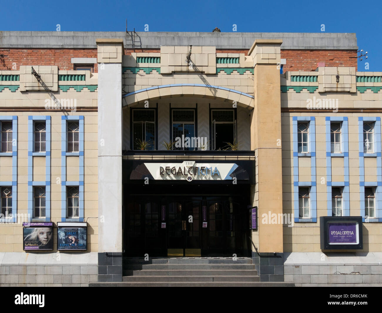 The Art Deco style, small, independently run Regal Cinema, Melton Mowbray, Leicestershire, England, UK. Stock Photo