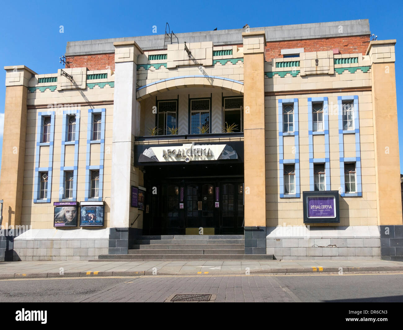 The Art Deco style, small, independently run Regal Cinema, Melton Mowbray, Leicestershire, England, UK. Stock Photo