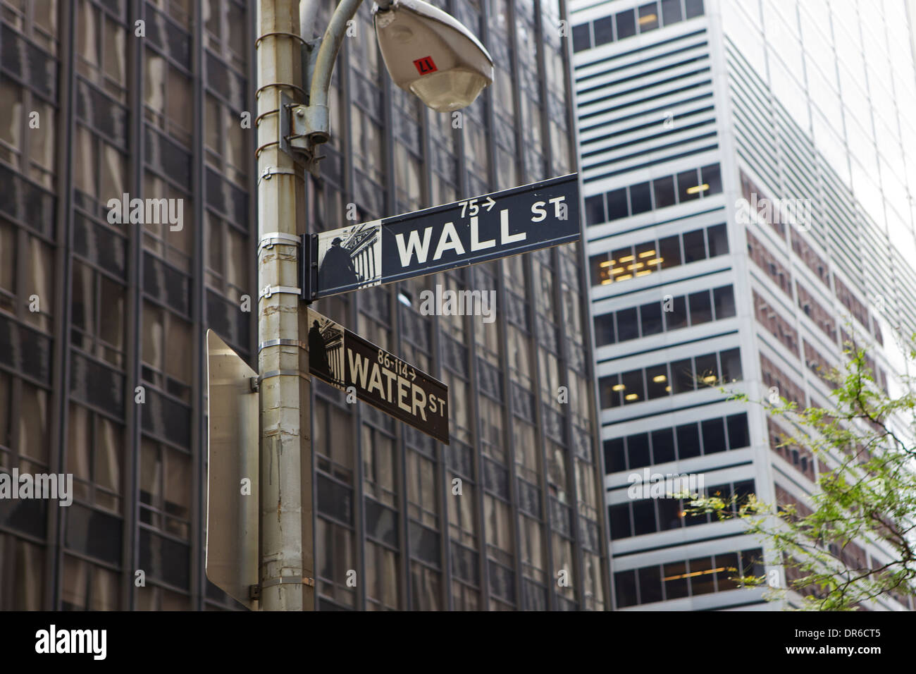 Wall Street sign, New York City, USA Stock Photo