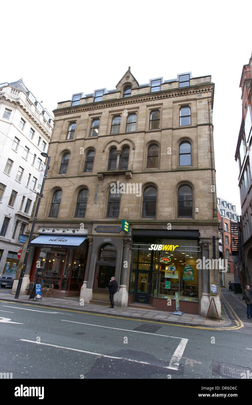 Bow Chambers in Cross Street Manchester UK Stock Photo