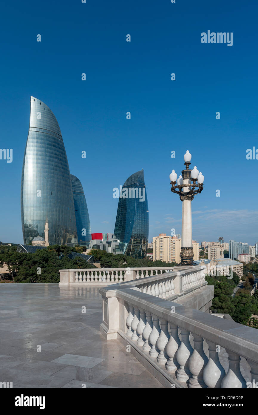 Flame Towers Baku Azerbaijan Stock Photo - Alamy