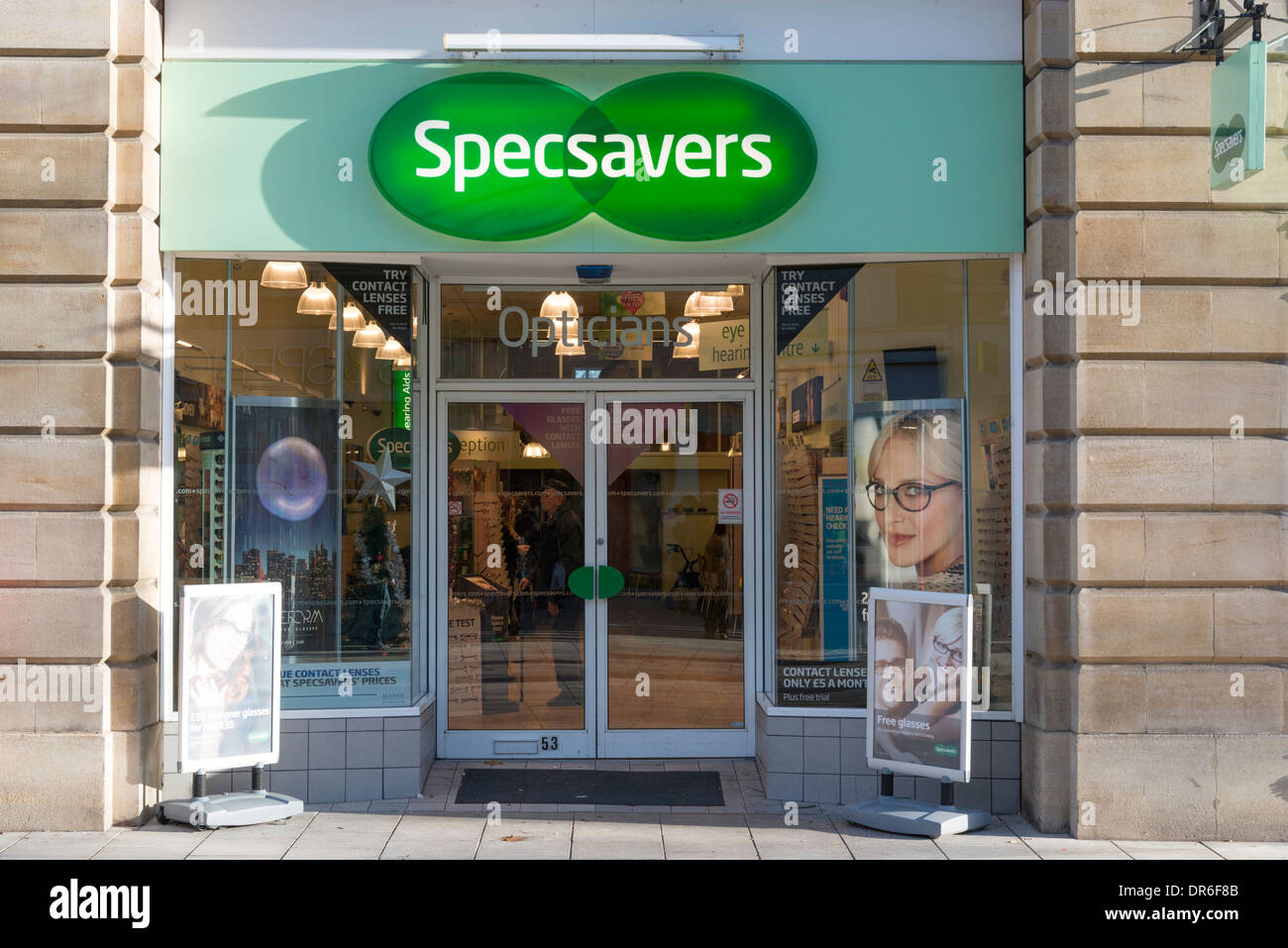The specsavers opticians shop in Peterborough UK Stock Photo Alamy