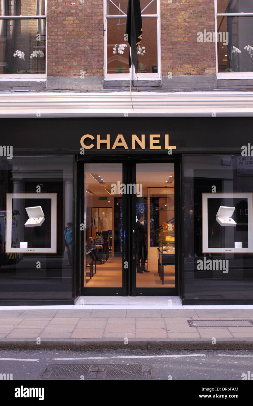 Chanel store in Bond Street London England UK Stock Photo