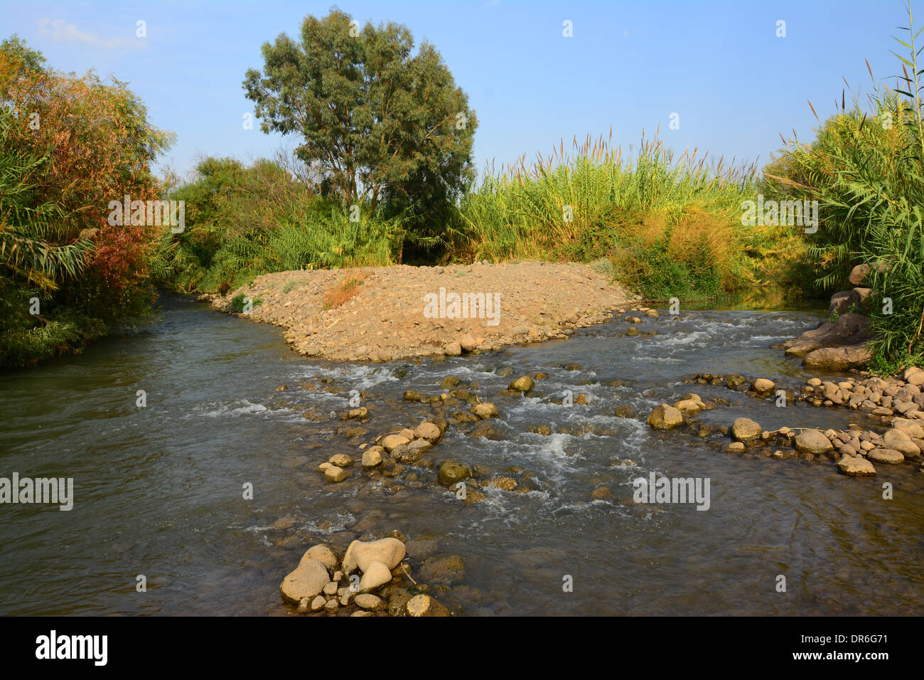 Jordan river Park, Galilee, Israel Stock Photo