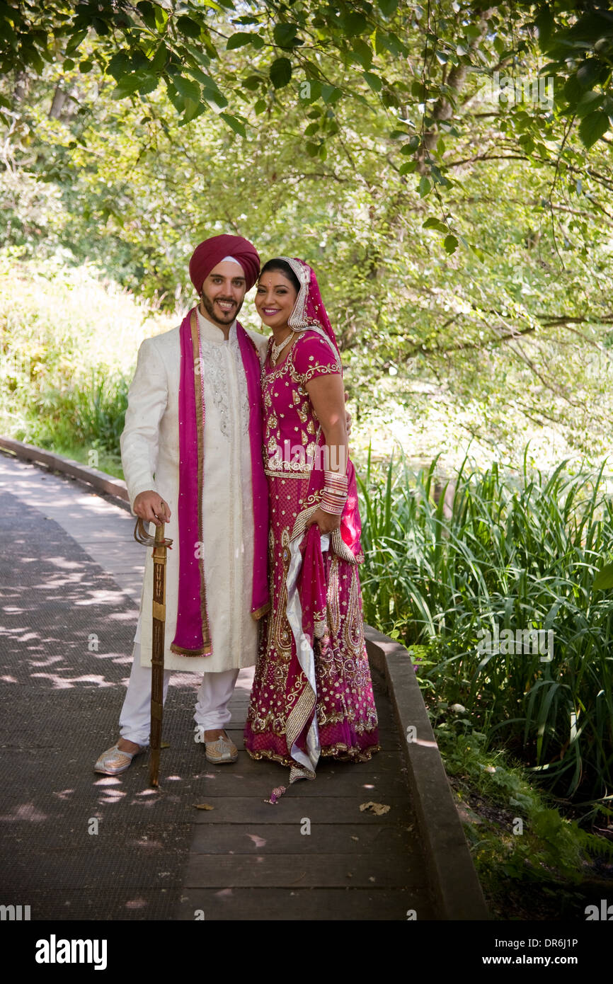 saree and sherwani