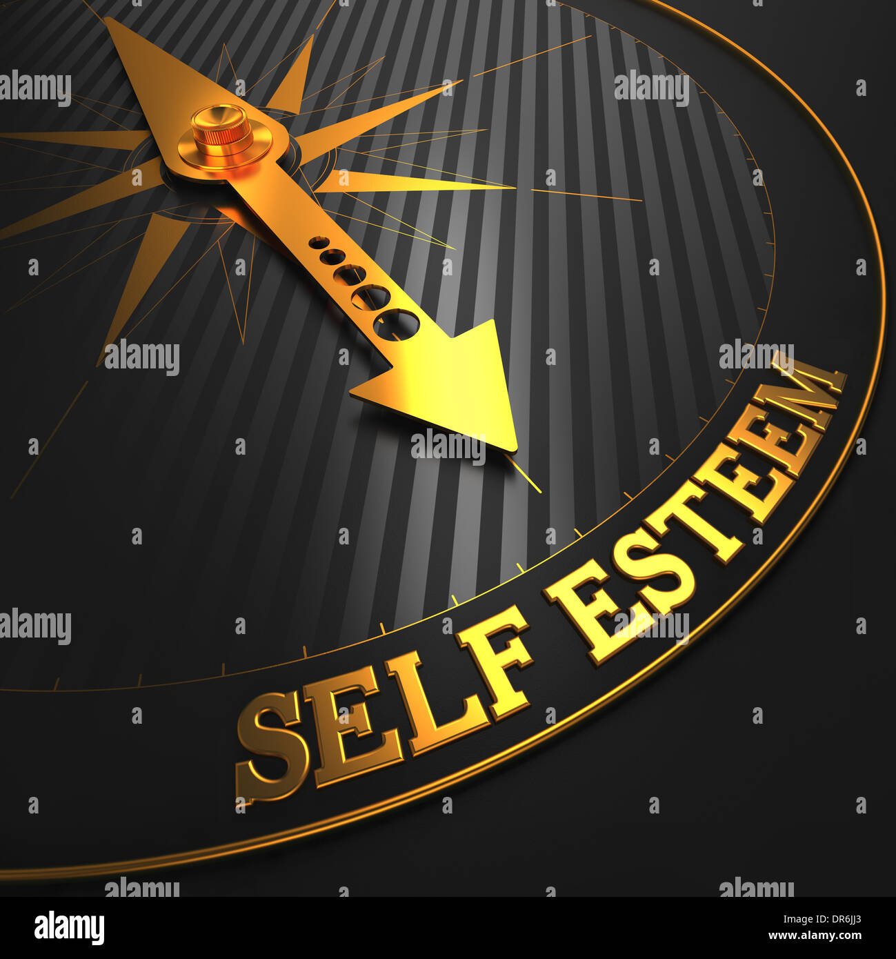 Self Esteem Concept. Stock Photo
