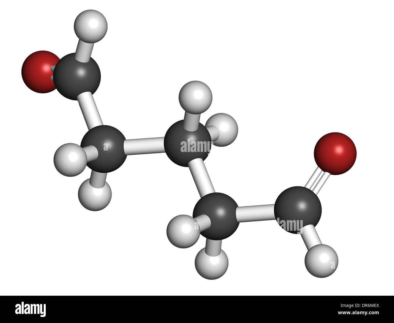 Glutaraldehyde (glutaral) disinfectant molecule. Used in disinfection