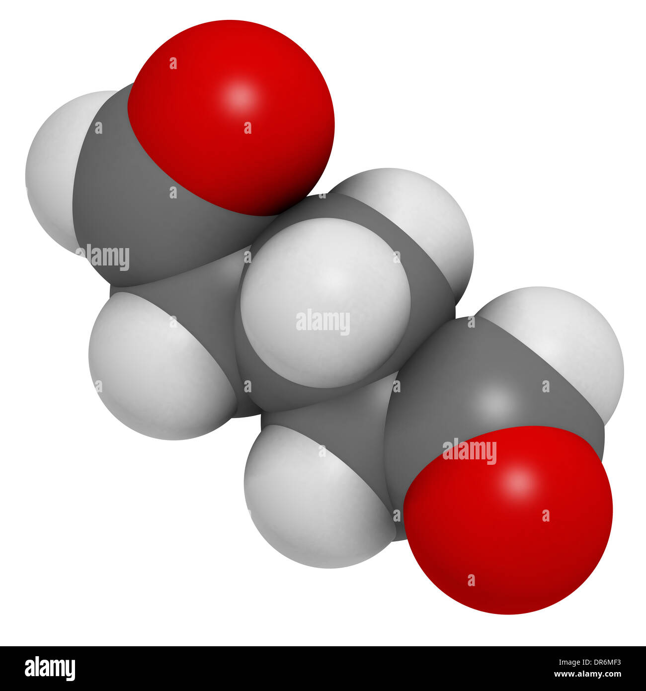 Glutaraldehyde (glutaral) disinfectant molecule. Used in disinfection ...