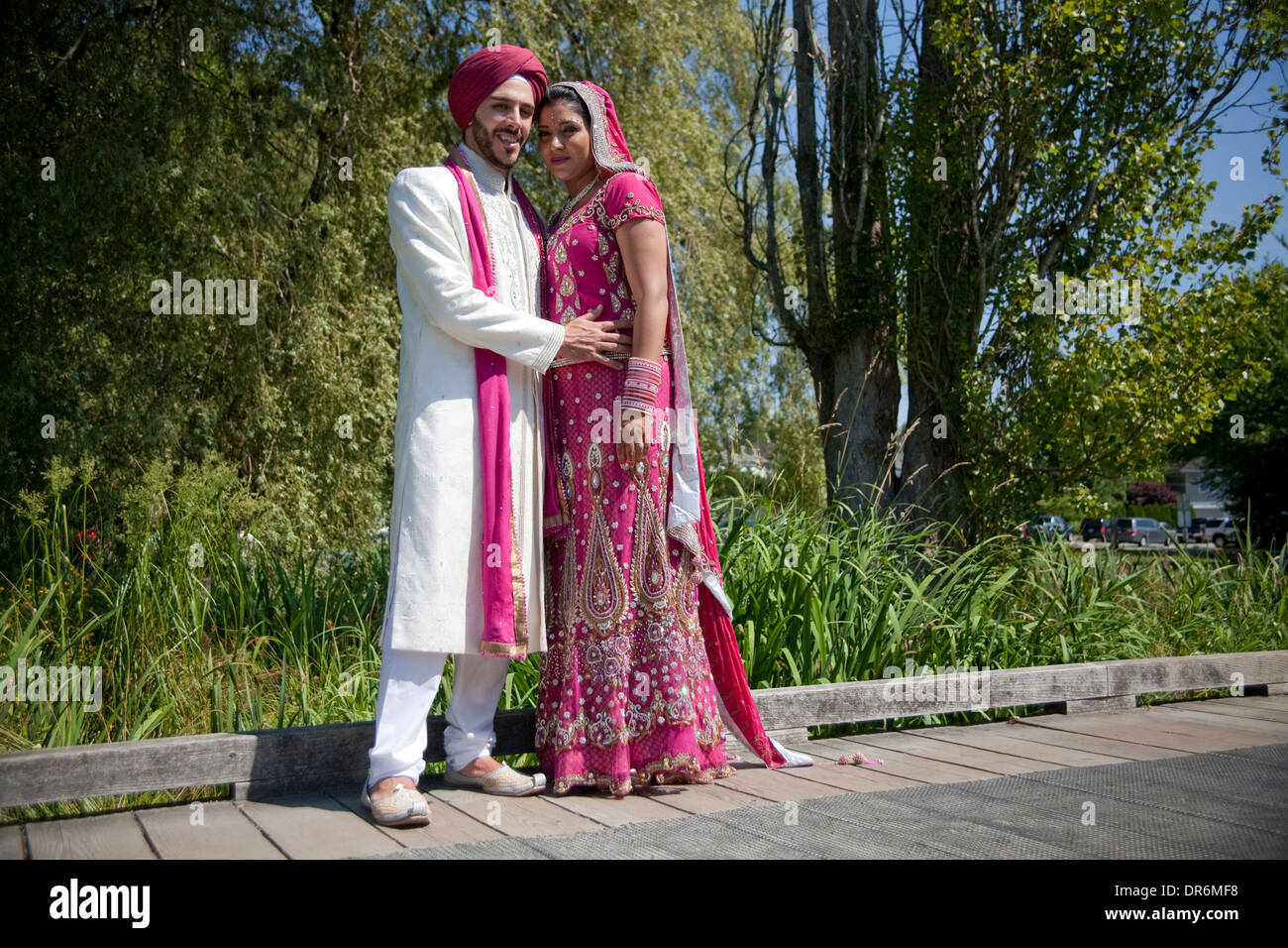 saree and sherwani