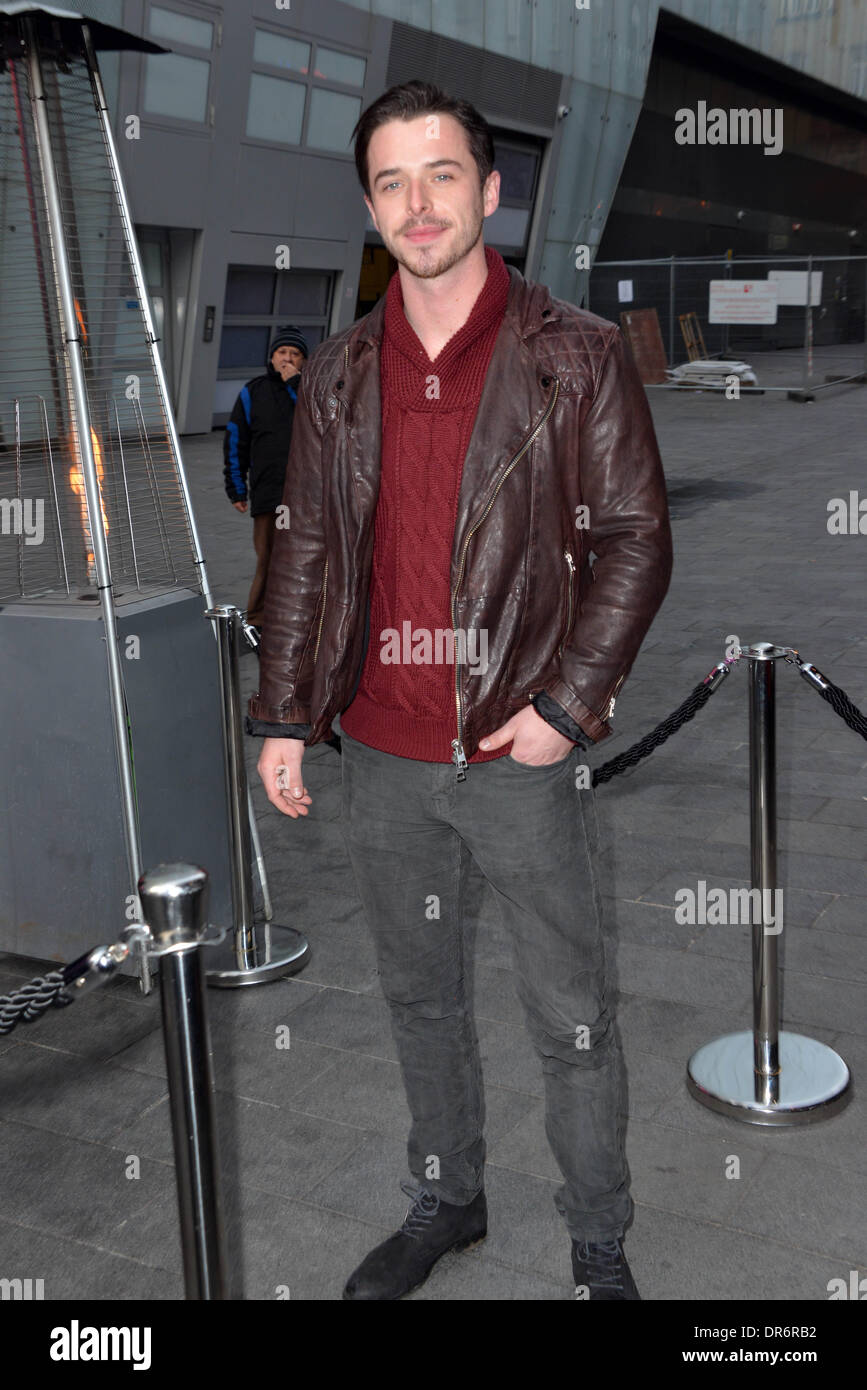 London, UK . 20th Jan, 2014.  Sol Heras arrive at the MediaSKIN NTA Gifting Lounge at Penthouse,1 Leicester Square in London. Credit:  See Li/Alamy Live News Stock Photo