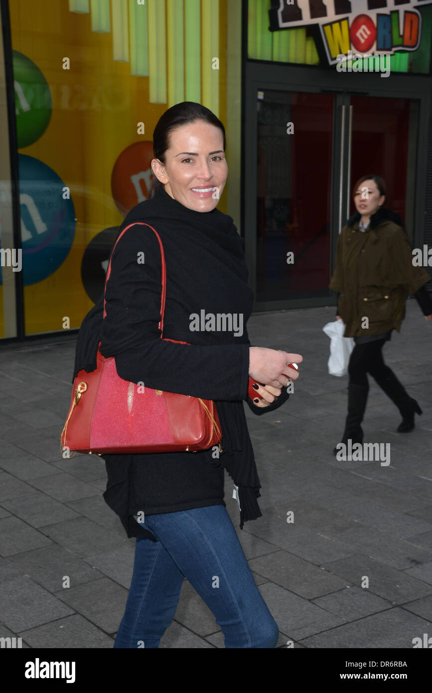 London, UK . 20th Jan, 2014.  Sophie Anderton arrive at the MediaSKIN NTA Gifting Lounge at Penthouse,1 Leicester Square in London. Credit:  See Li/Alamy Live News Stock Photo