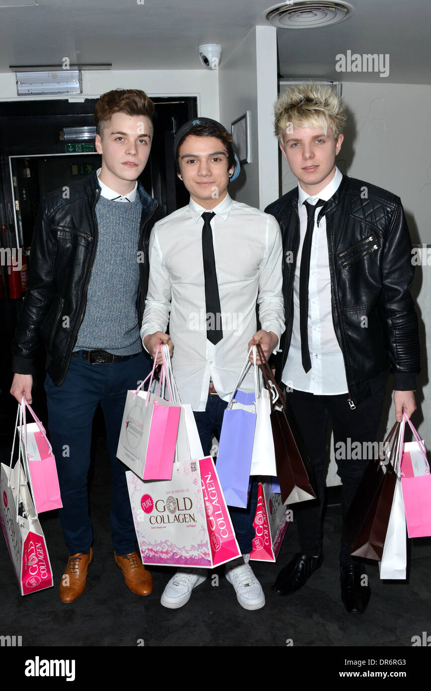 London, UK . 20th Jan, 2014.  M.A.D arrive at the MediaSKIN NTA Gifting Lounge at Penthouse,1 Leicester Square in London. Credit:  See Li/Alamy Live News Stock Photo