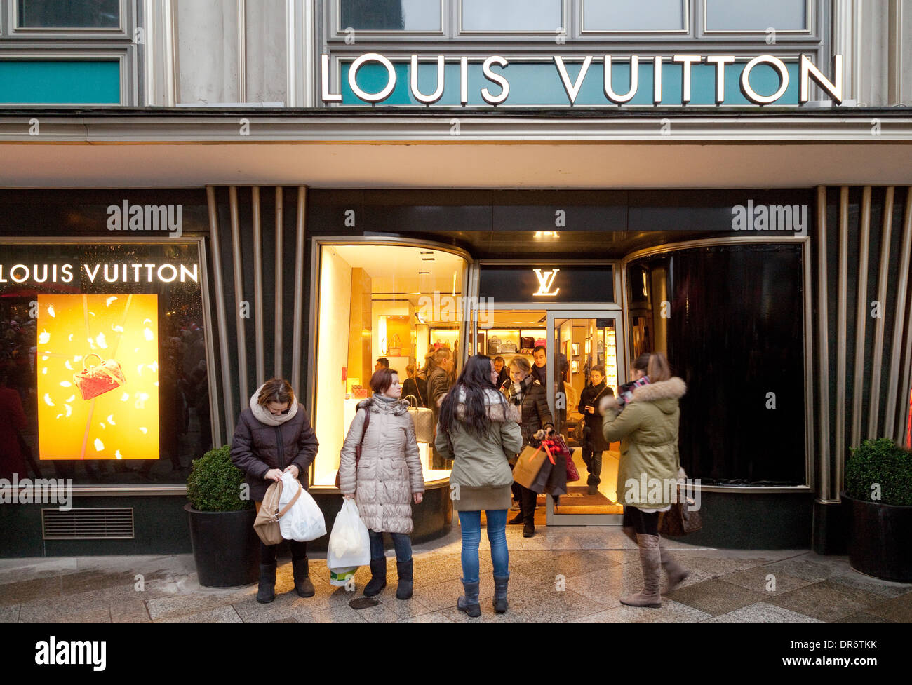 Louis Vuitton fashion store, Cologne, Germany Europe Stock Photo