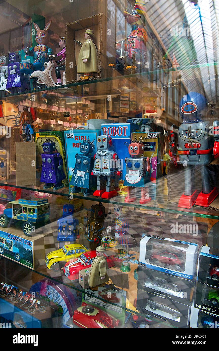 Window of toy shop Stock Photo