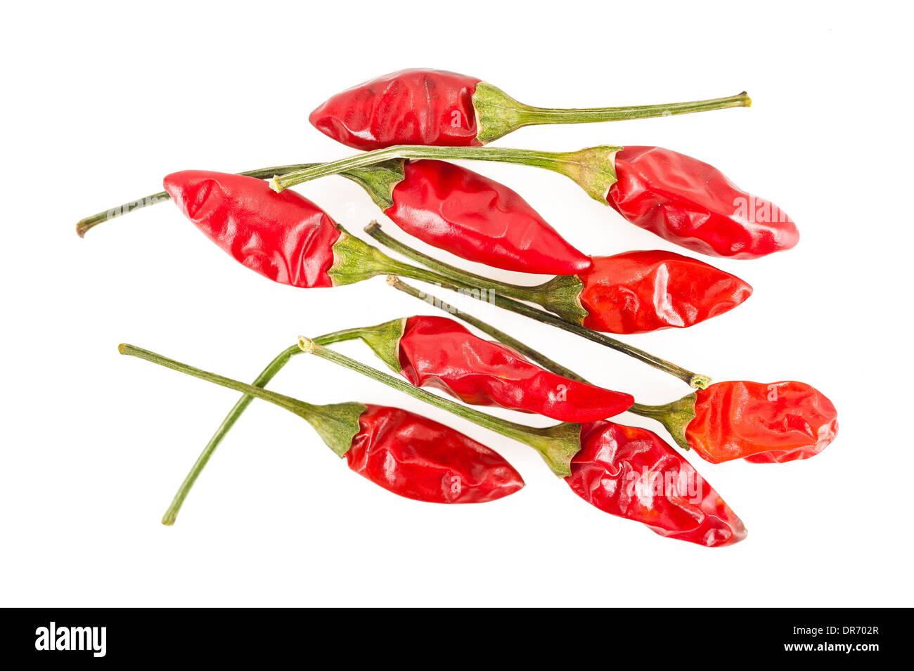 Red chili peppers isolated on white background Stock Photo - Alamy