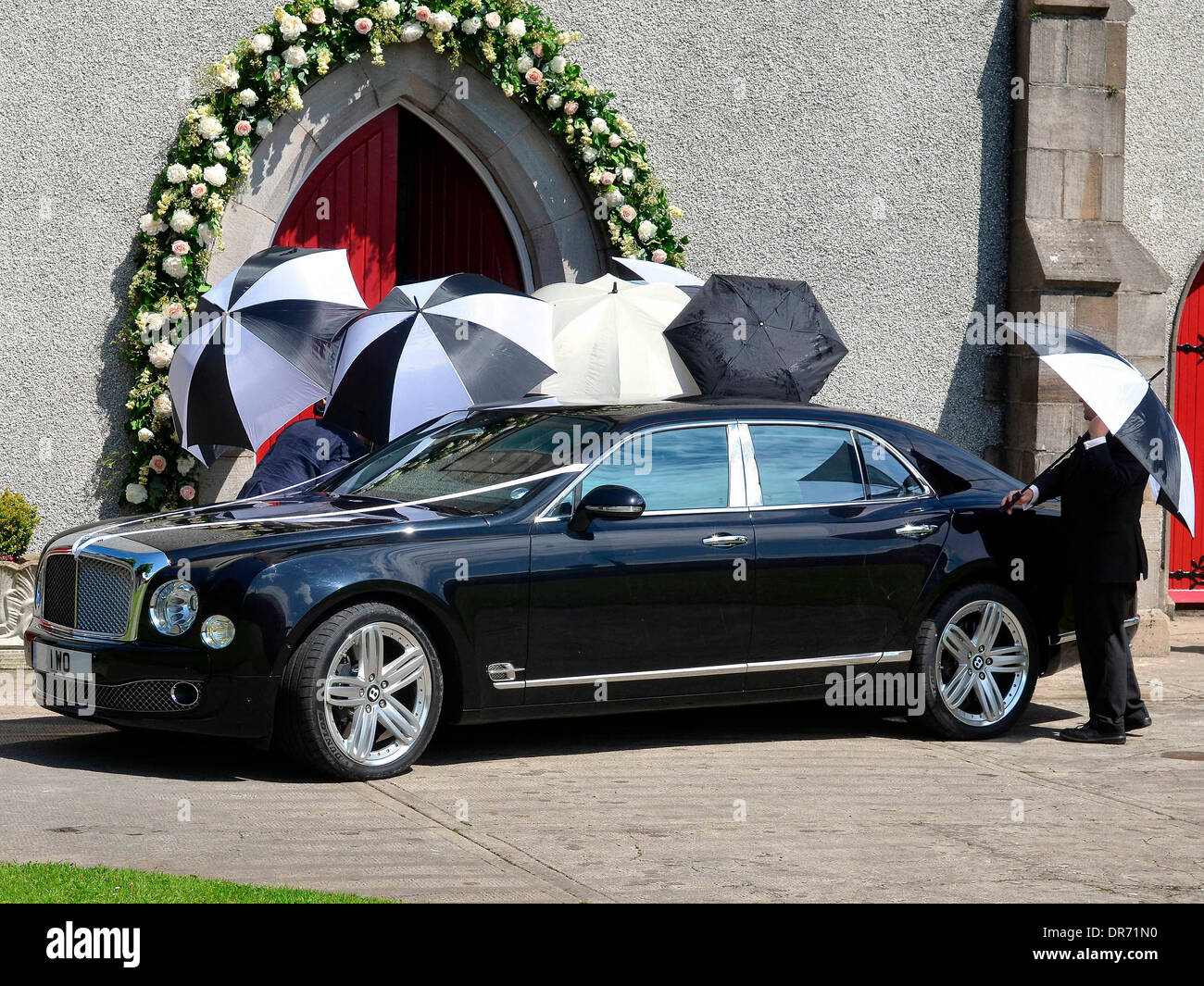 Atmosphere The Wedding Of Una Healy And Ben Foden Held At The Church Of ...