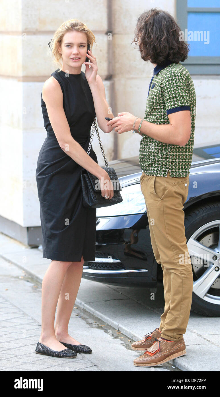 Natalia Vodianova Celebrities outside the Ritz Hotel during Paris ...