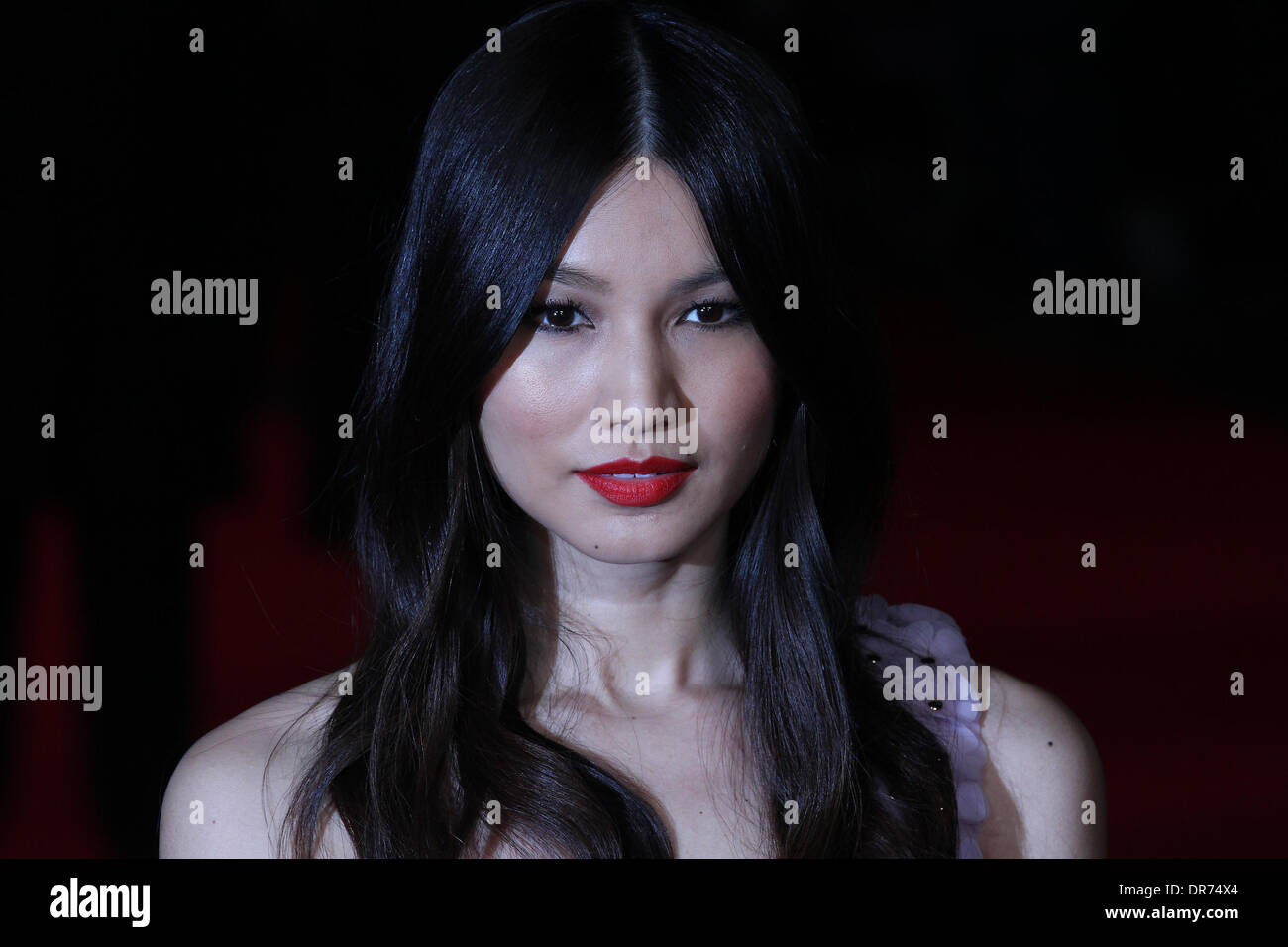 London, UK, 20th January 2014. Gemma Chan attends the premiere of Jack Ryan: Shadow Recruit at the Vue West End © Simon Matthews Stock Photo