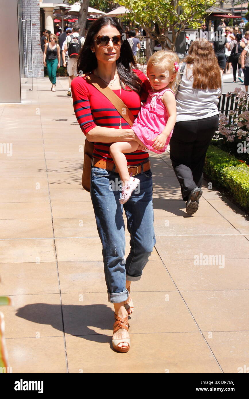Bethenny Frankel seen carrying daughter Bryn Hoppy while out and about