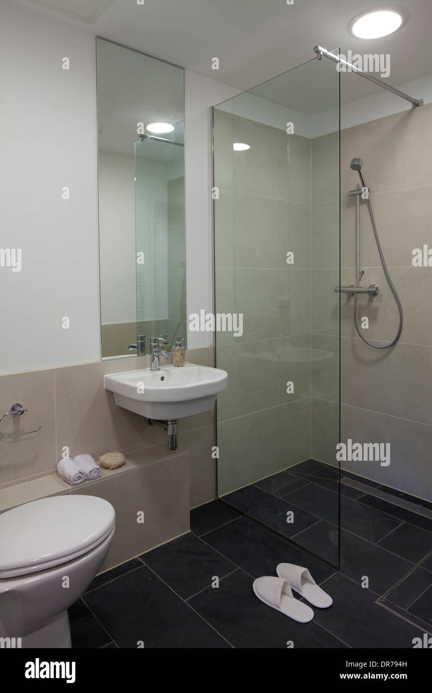 Modern bathroom in residential apartments in The Sidings, Hampton Wick