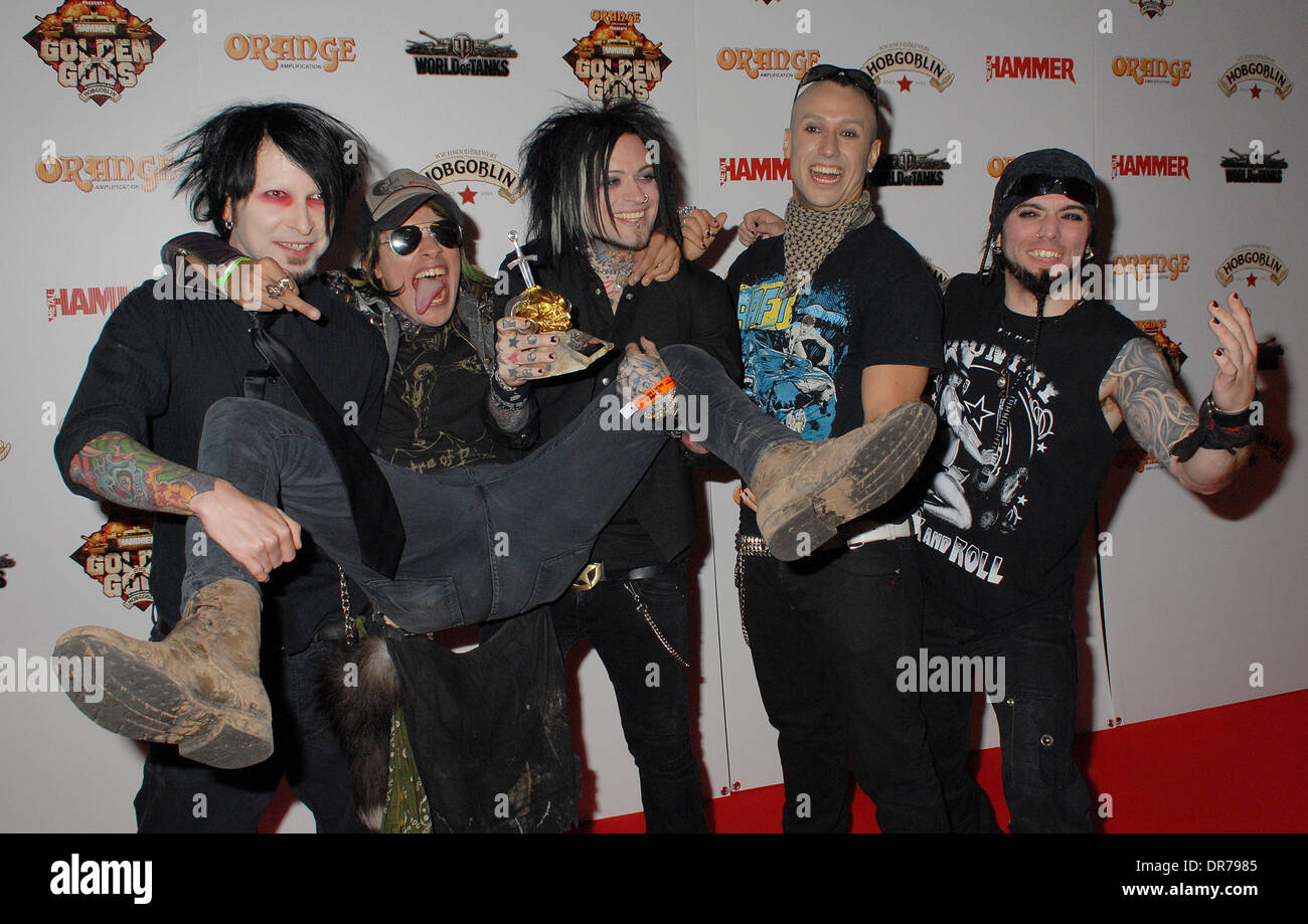 The Defiled, The Metal Hammer Golden Gods Awards at indigO2 - Winner's  Board London, England - 11.06.12 Stock Photo - Alamy