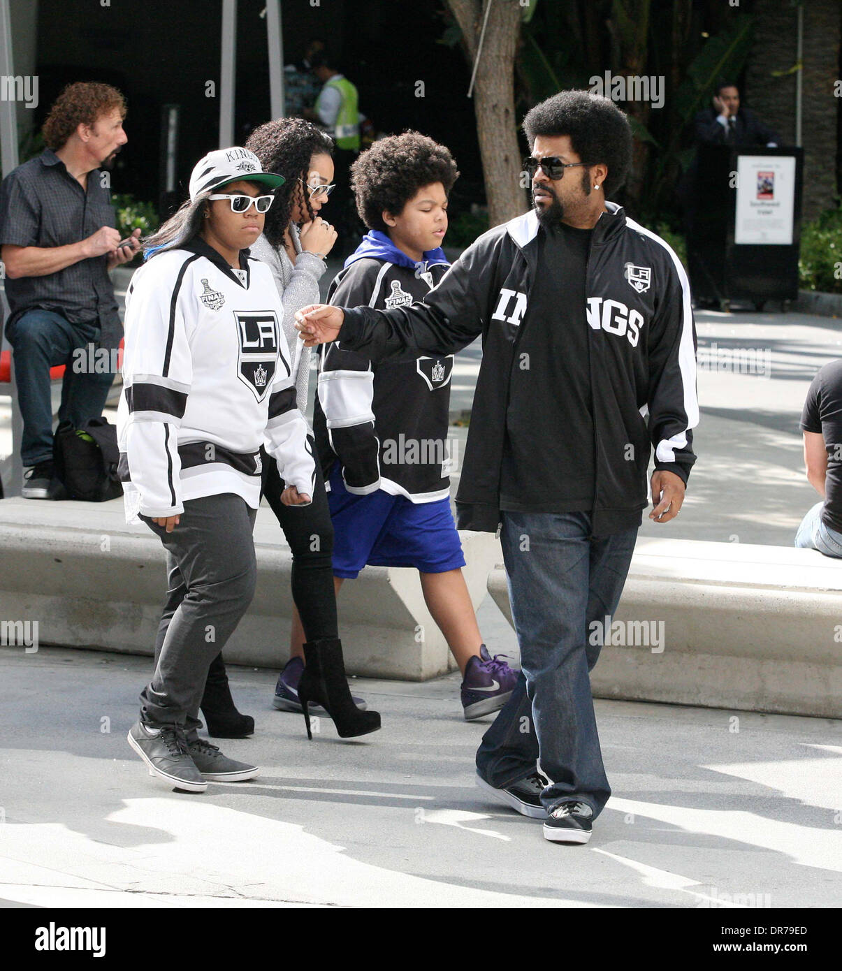Ice Cube arriving at the Staples Center for game six LA Kings vs. New Jersey  Devils for the Stanley Cup Finals Los Angeles, California - 11.06.12 Stock  Photo - Alamy