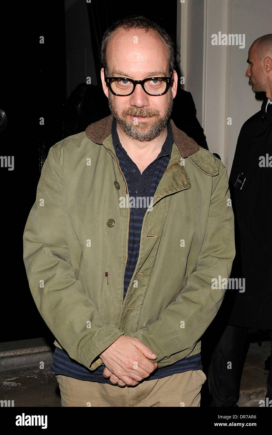 Paul Giamatti leaving the Arts Club, Mayfair London, England - 13.06.12 Stock Photo