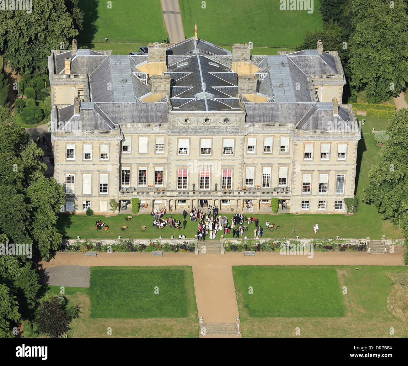 Wedding Reception At Ragley Hall In The Late Afternoon Sunlight