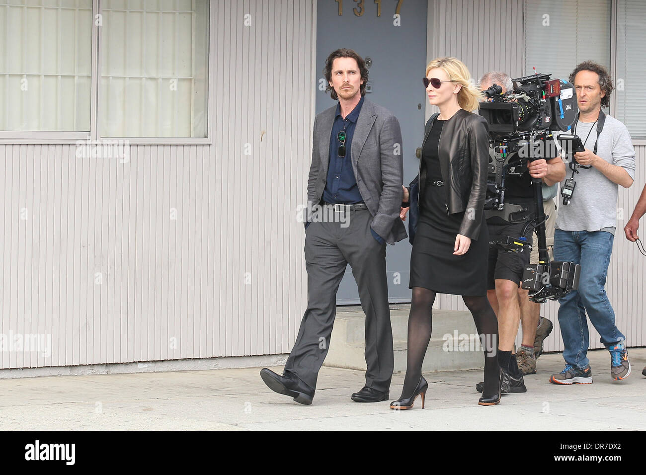 Cate Blanchett and Christian Bale Filming on location in Venice Beach