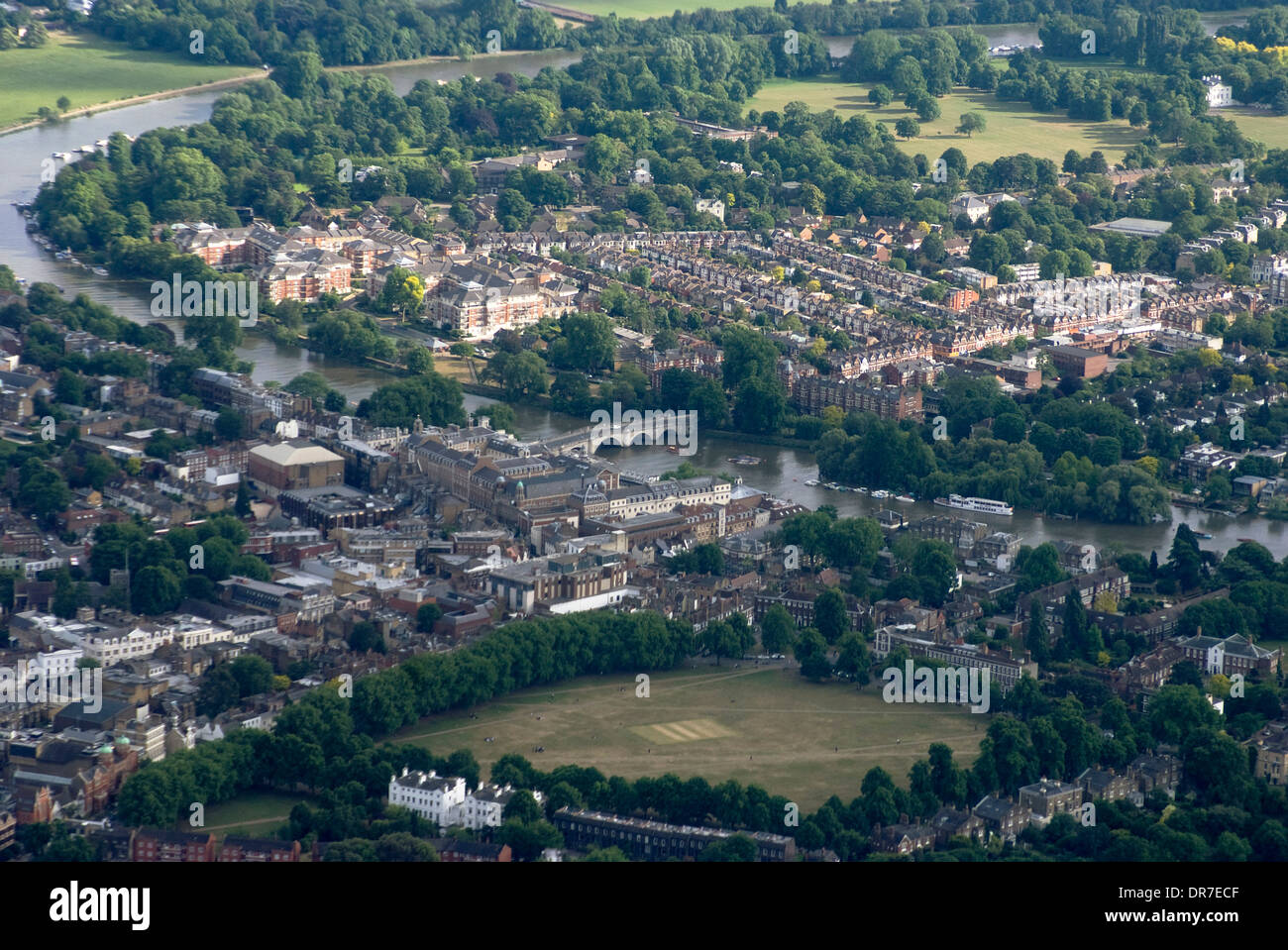 Aerial view of Richmond, Surrey, England Stock Photo