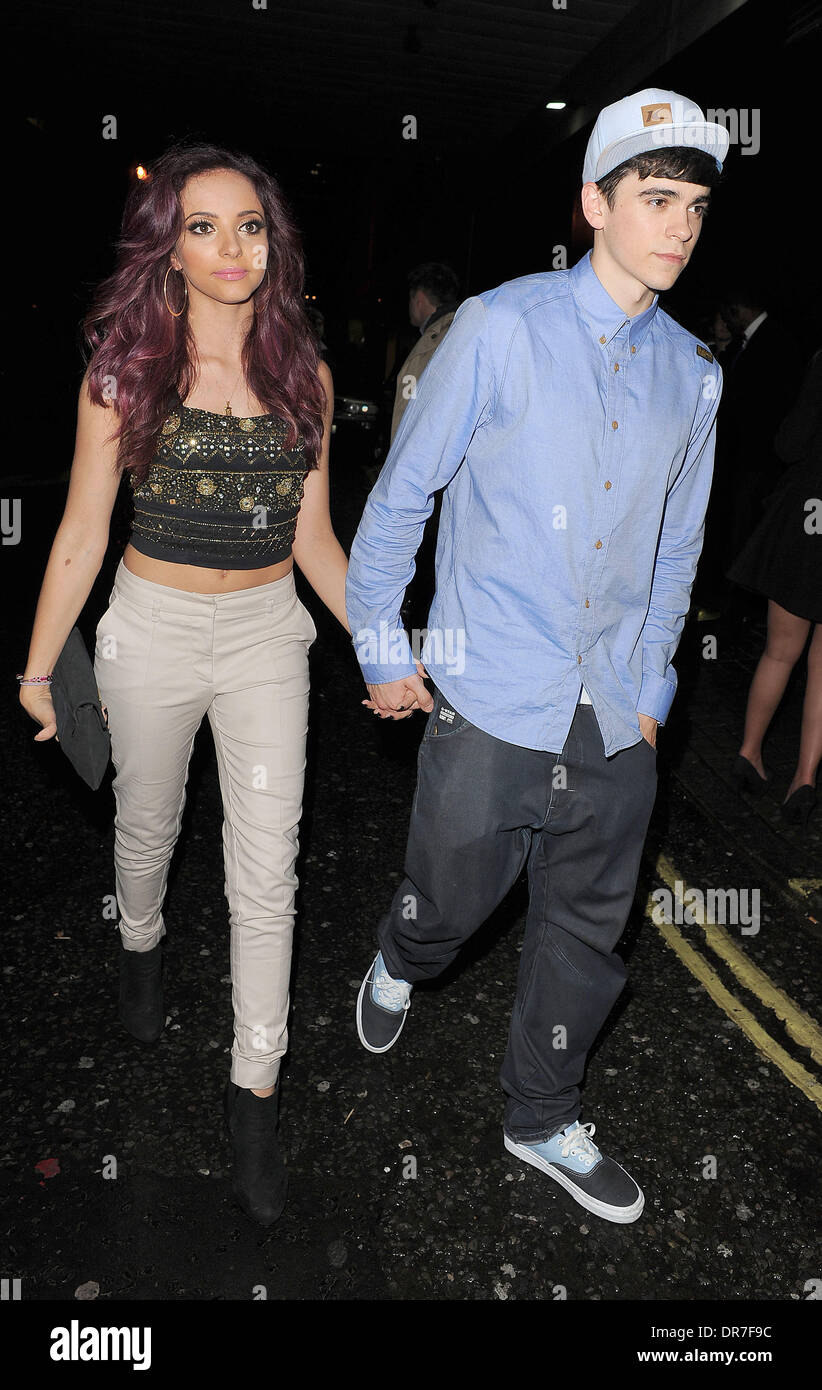 Jade Thirlwall from girl group Little Mix and her boyfriend Sam Craske from  dance group Diversity leaving the Rose Club. London, England - 15.06.12  Stock Photo - Alamy