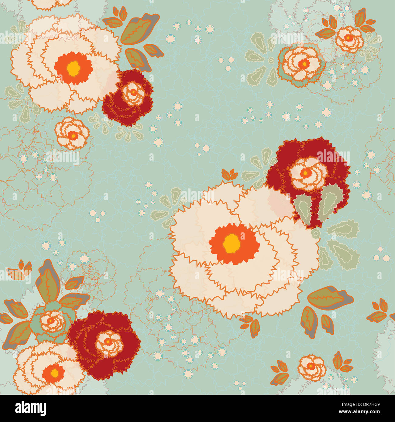 Seamless floral background Stock Photo - Alamy