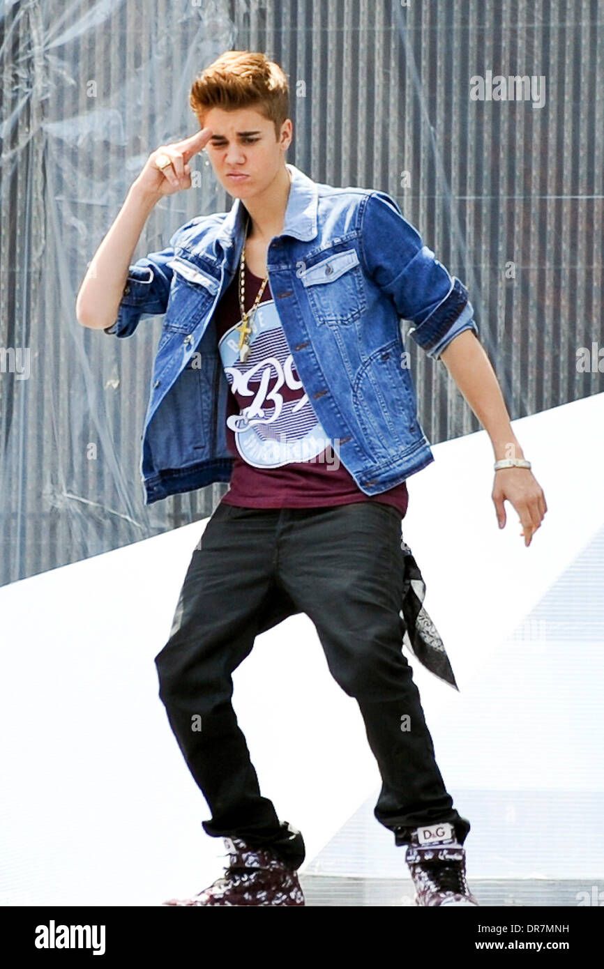Justin Bieber Saturday's rehearsal for the 2012 MMVA's (MuchMusic Video  Awards) Toronto, Canada  Stock Photo - Alamy