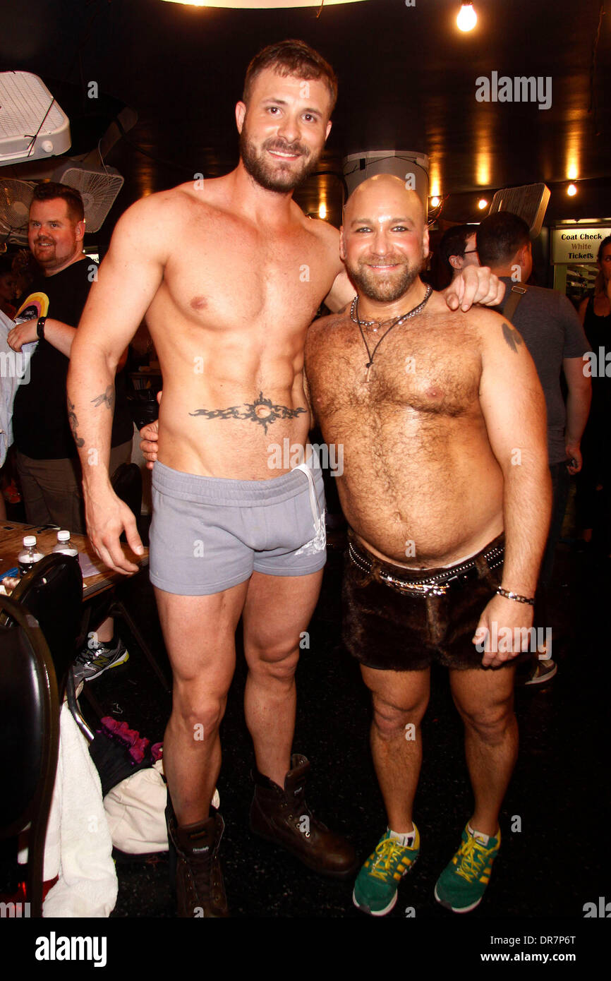 Justin Heath Smith and Michael Blatt 'Broadway Bares 22 Happy Endings' Charity stripathon