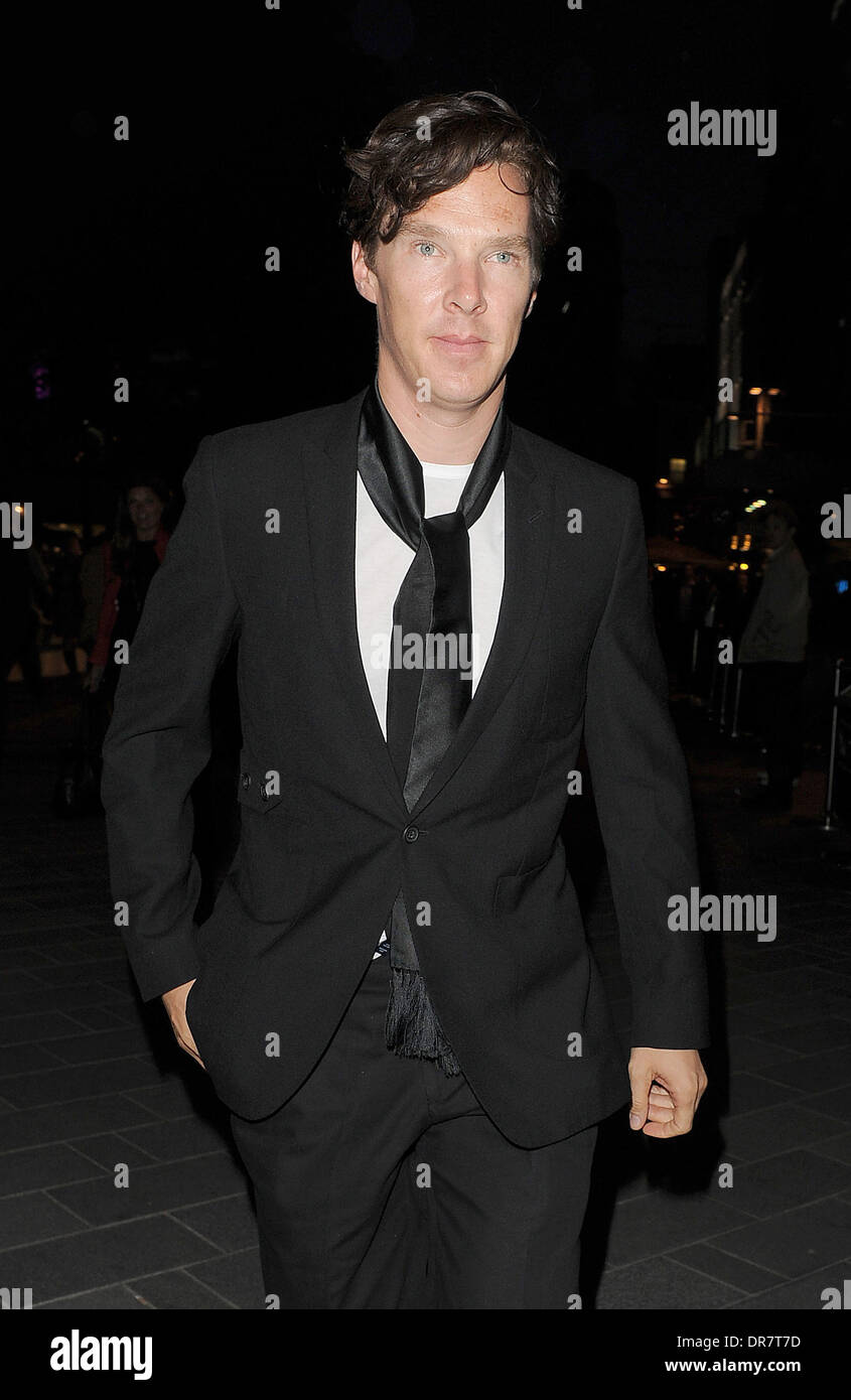 Benedict Cumberbatch leaving the premiere of The Amazing Spider-Man ...