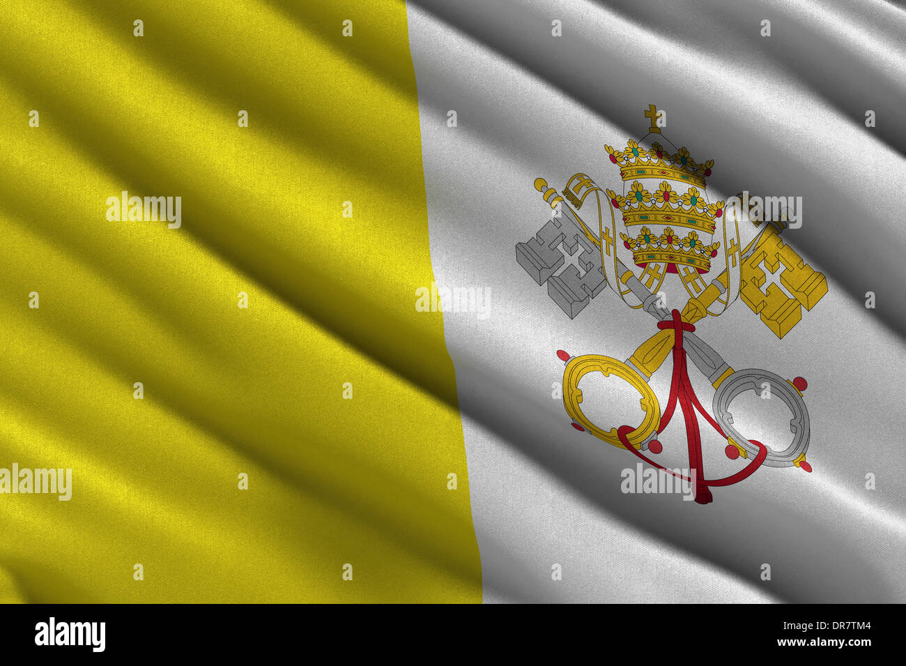 Flag of the Vatican City Stock Photo Alamy
