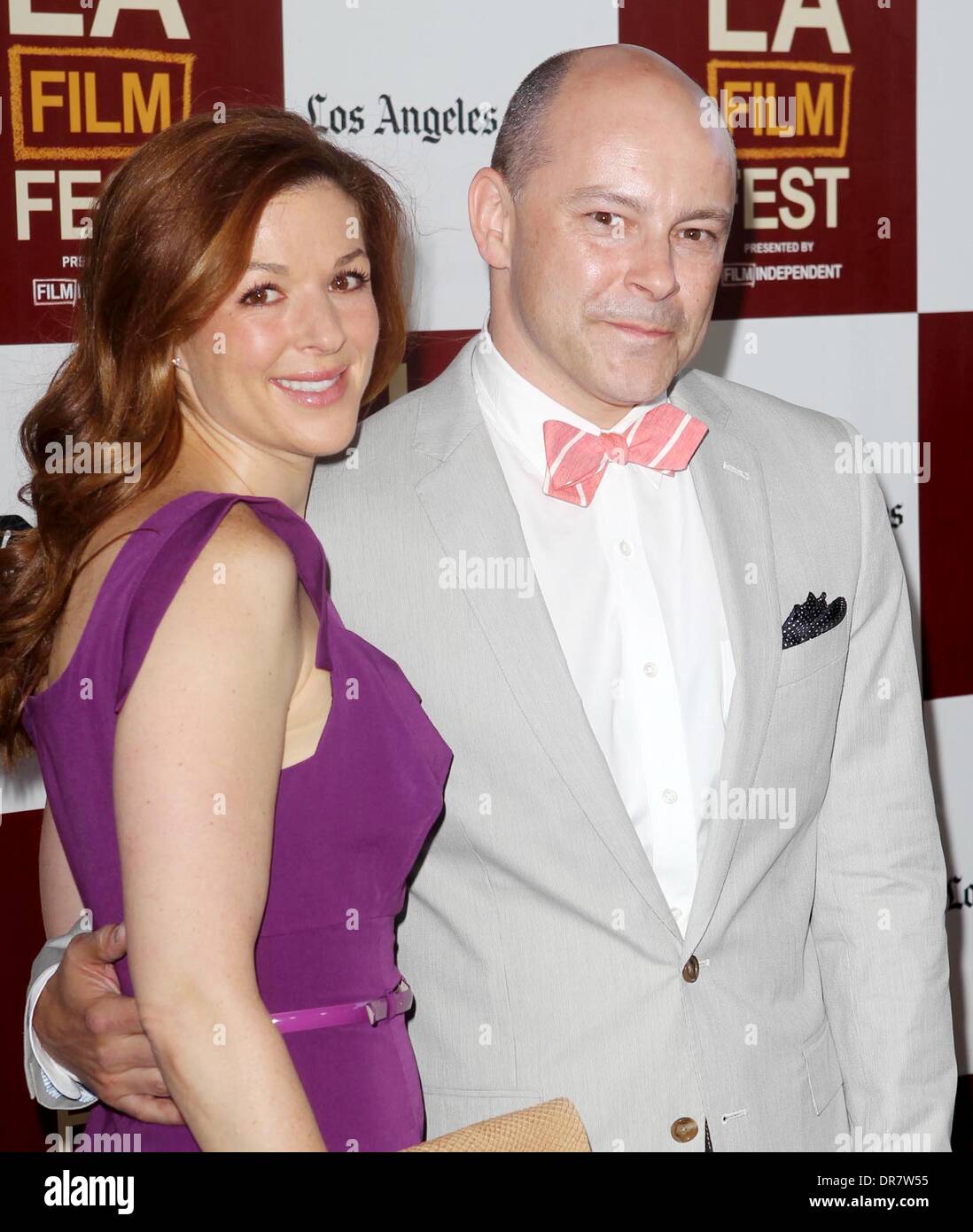 Rob Corddry and wife Sandra Corddry 2012 Los Angeles Film Festival premiere  of 'Seeking a Friend