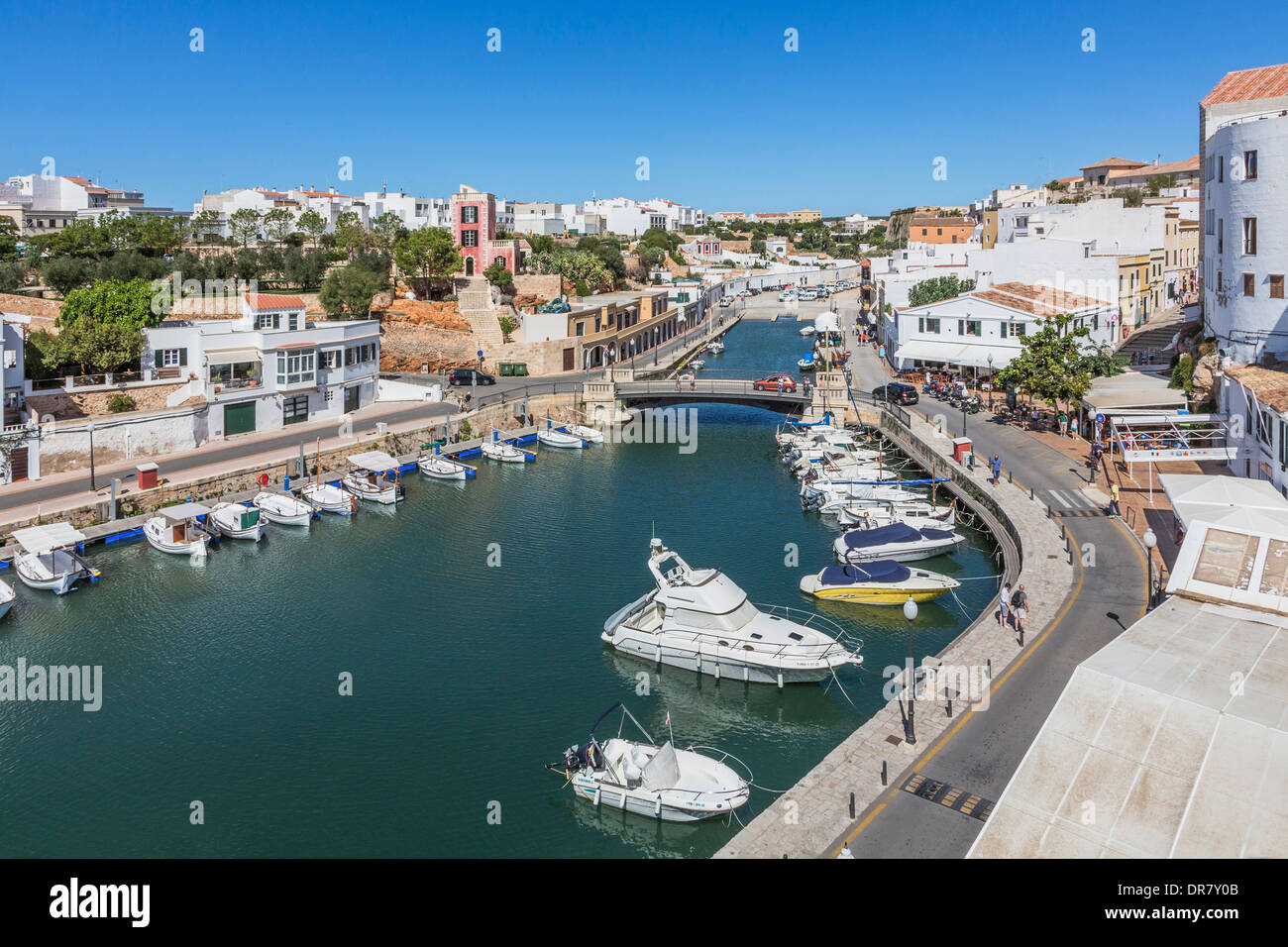 Natural harbour, Ciutadella, Menorca, Spain Stock Photo