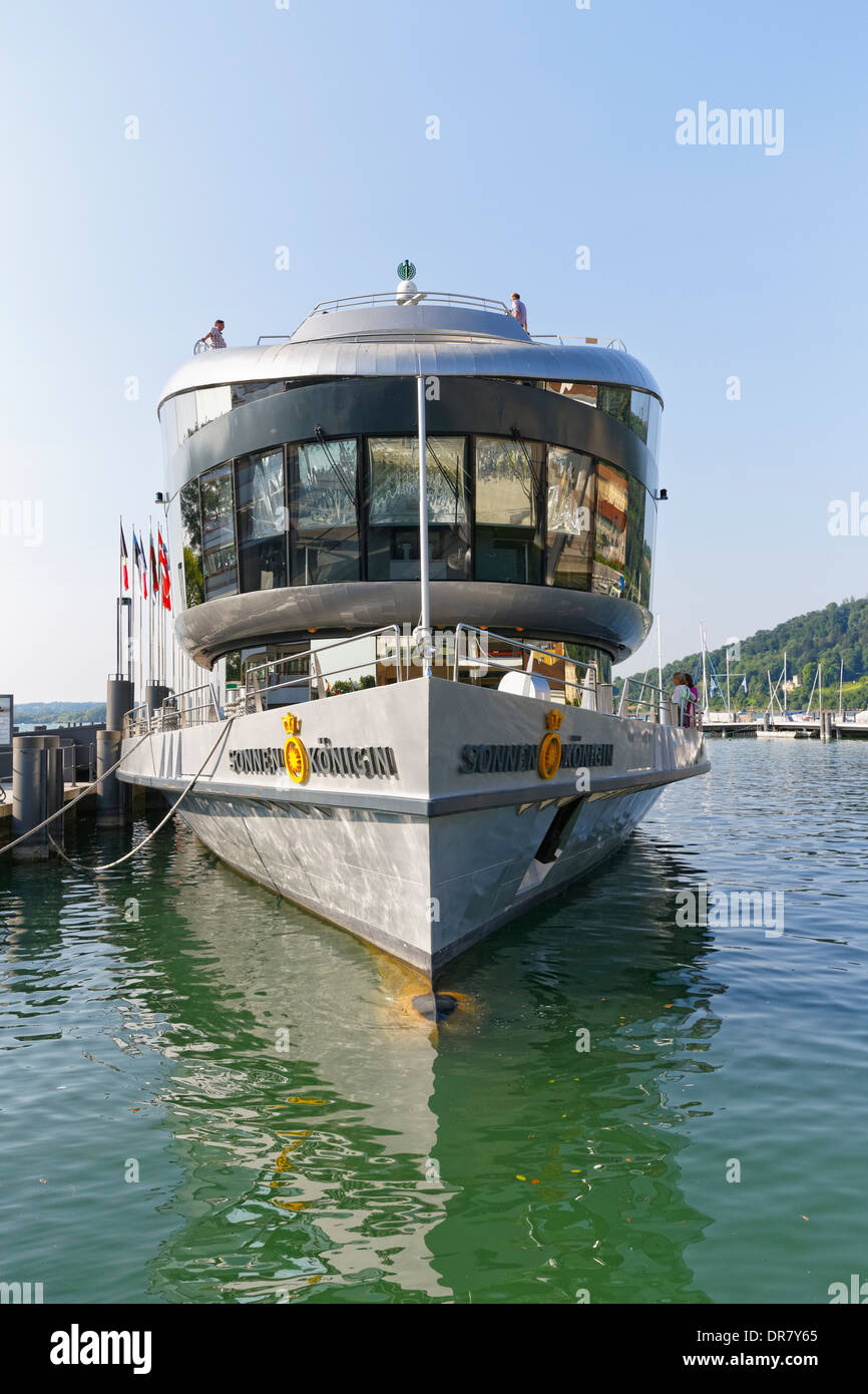 Ship MS Sonnenkönigin, Lake Constance, Bregenz, Vorarlberg, Austria Stock Photo