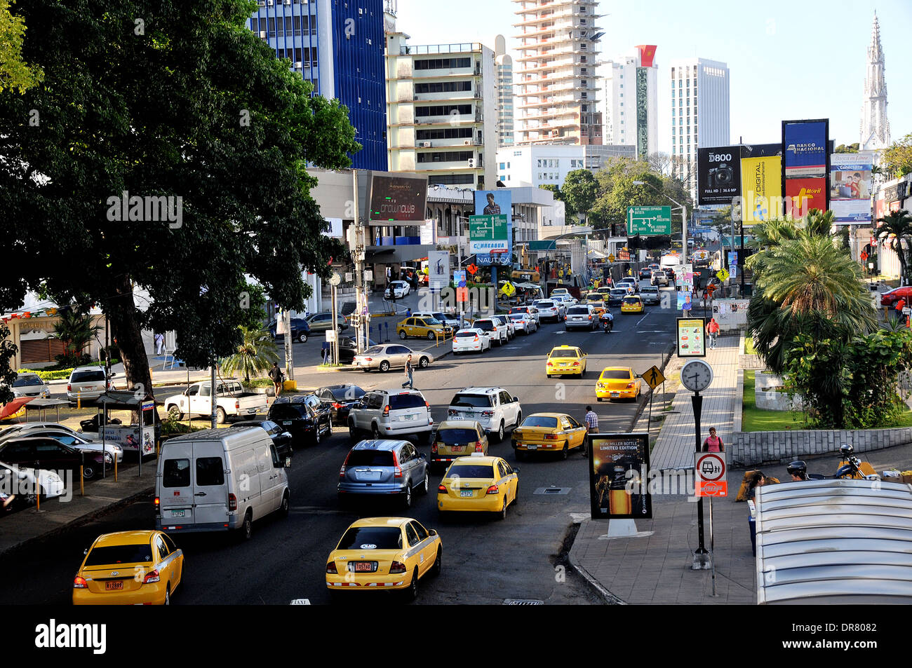street scene via Espana Panama city Panama Stock Photo Alamy