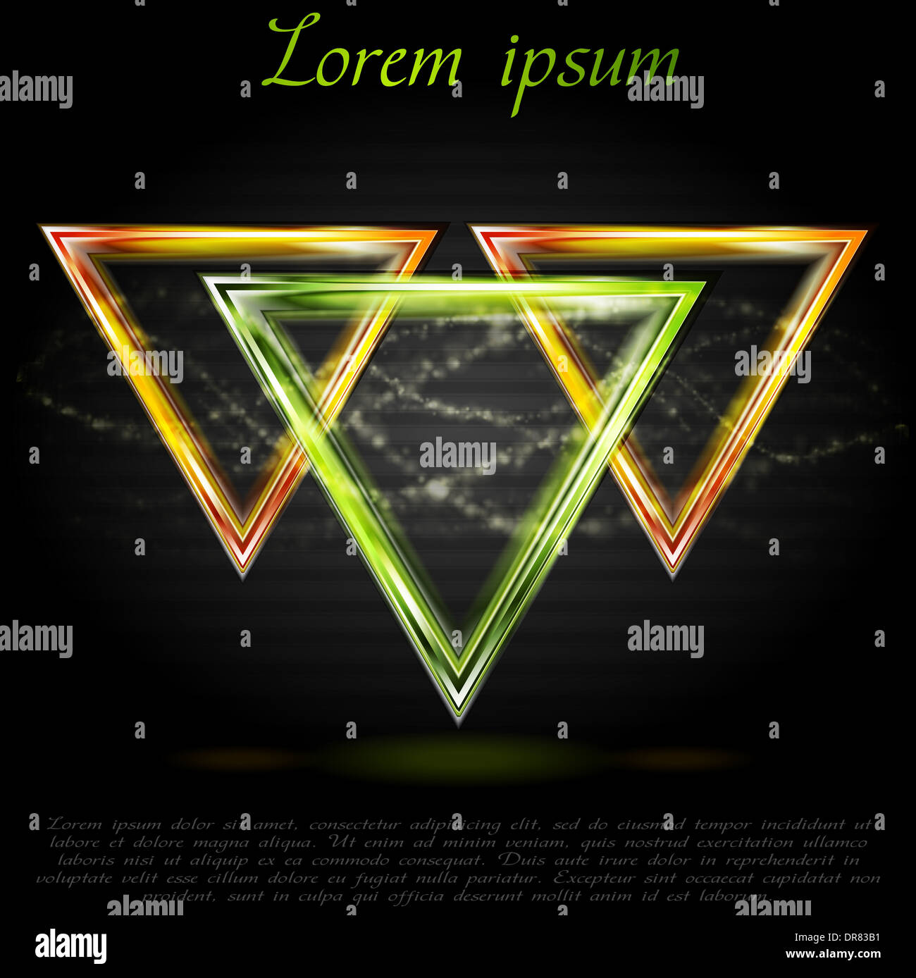 Abstract shiny triangle shapes. Vector logo eps 10 Stock Photo - Alamy