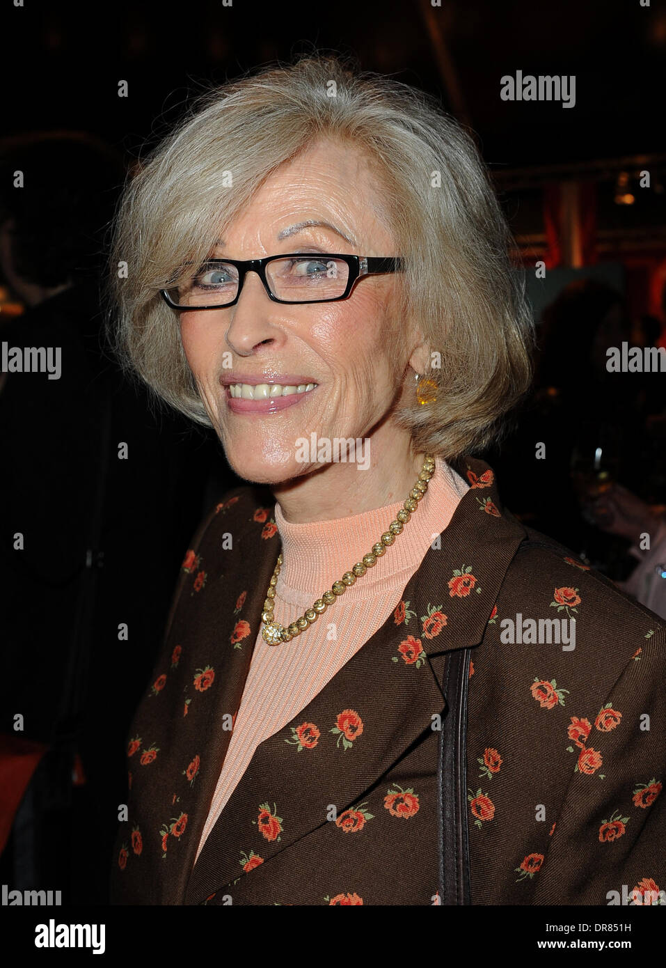 (FILE) The file photo dated 11 October 2012 pictures Swedish singer and actress Bibi Johns smiling during the theater premier 'Im Weissen Roessl' in the Deutsches Theater in Munich, Germany. Photo: Ursula Dueren/dpa Stock Photo
