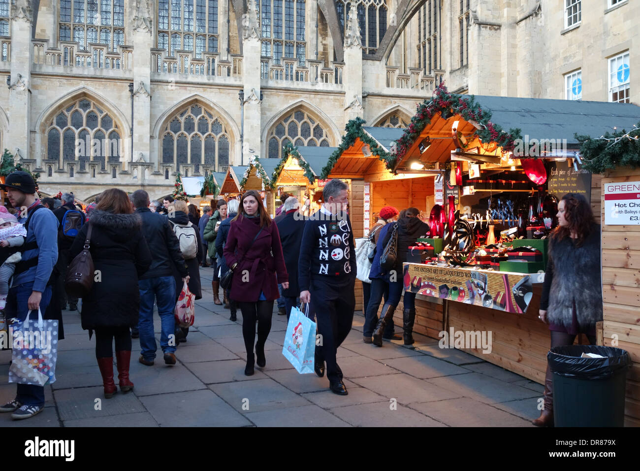 Bath Christmas Market, Somerset, England, UK Stock Photo