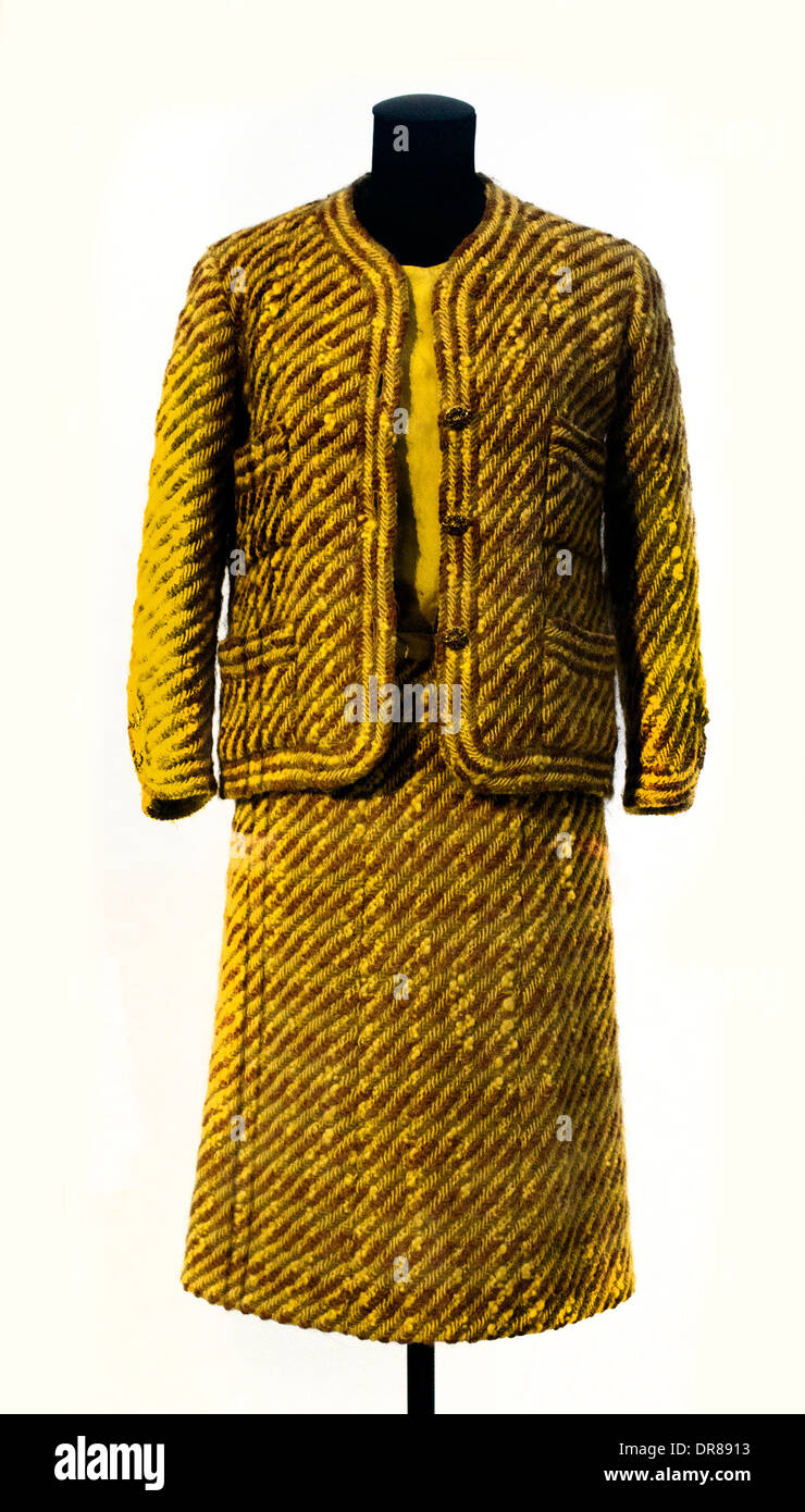 Gabrielle 1963 - 64 winter  Suit by  Coco Chanel 1883 – 1971 French fashion designer Stock Photo