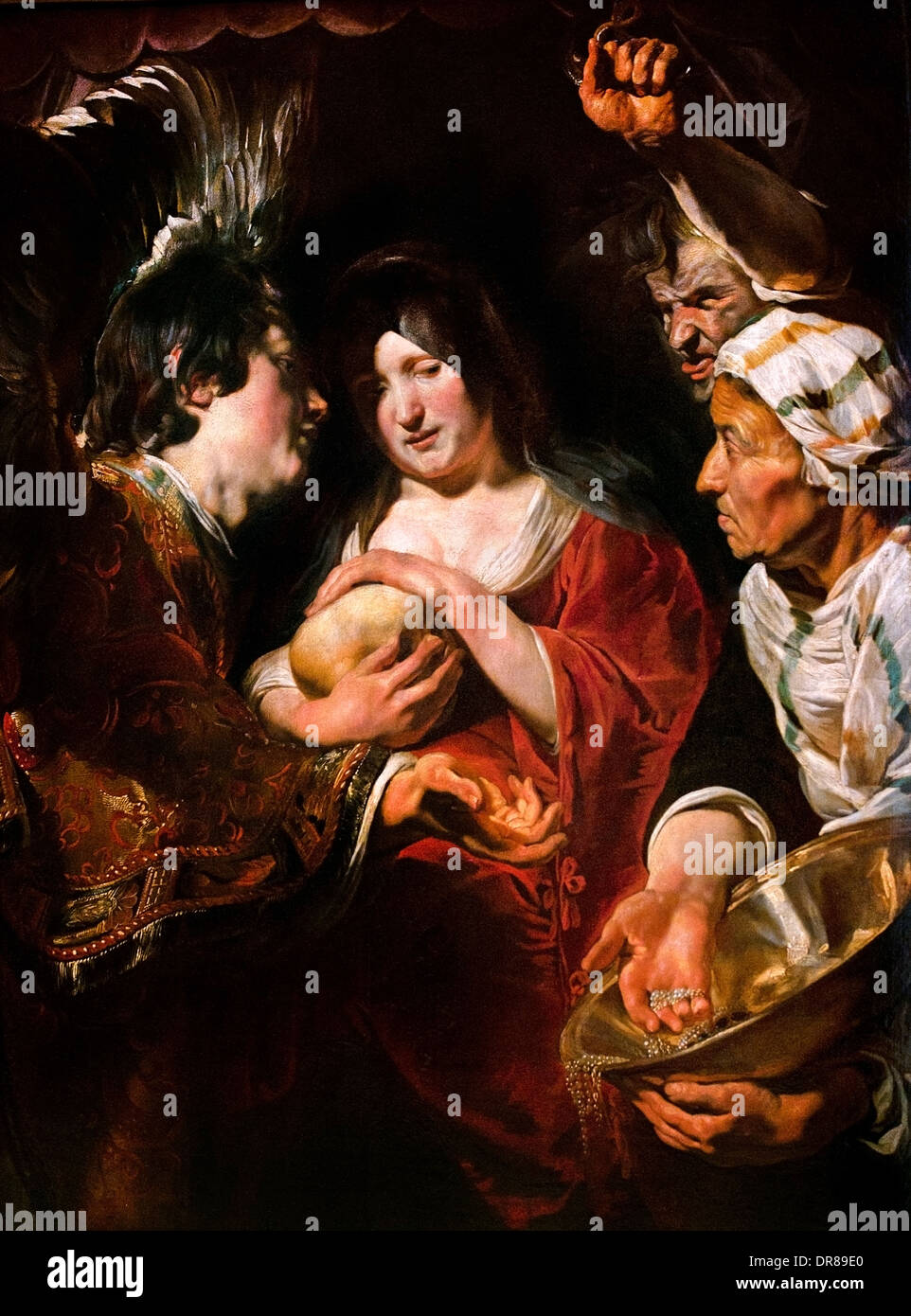 Jacob Jordaens 1596-1678  Belgian Belgium The temptation of St. Madeleine. Stock Photo