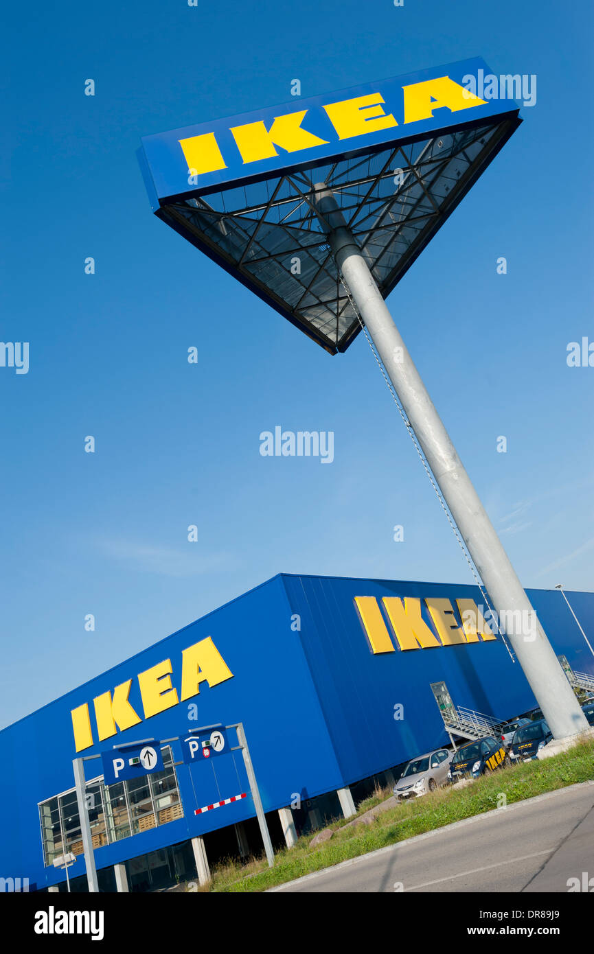 IKEA furniture store sign Stock Photo Alamy